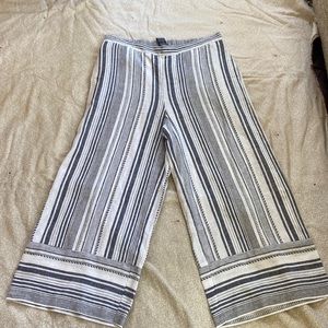 Blue and white pants